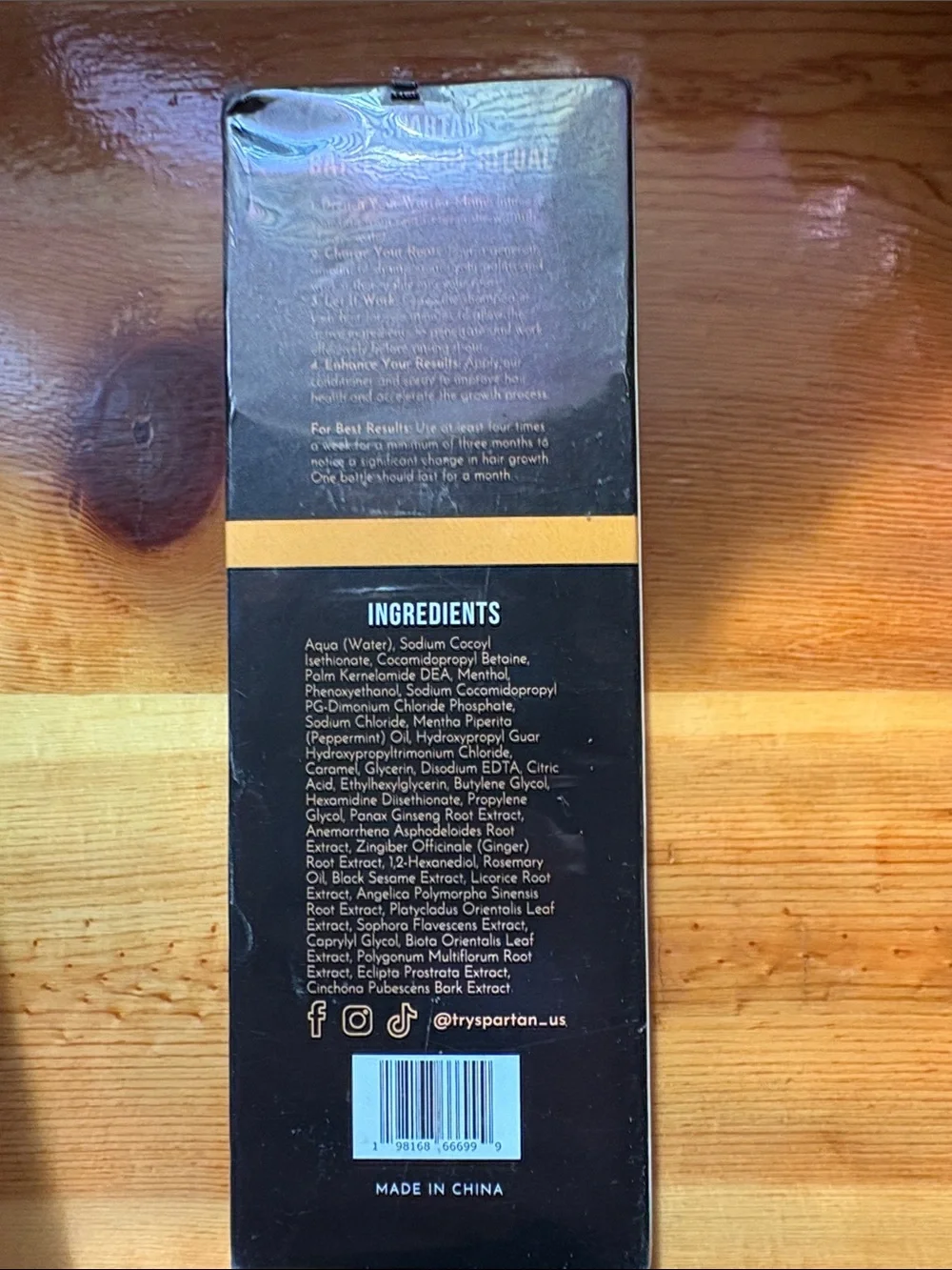 Spartan - Root Activator Shampoo - Black/Gold